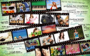 Sample Vision Board, found at http://theartisticmom.com/